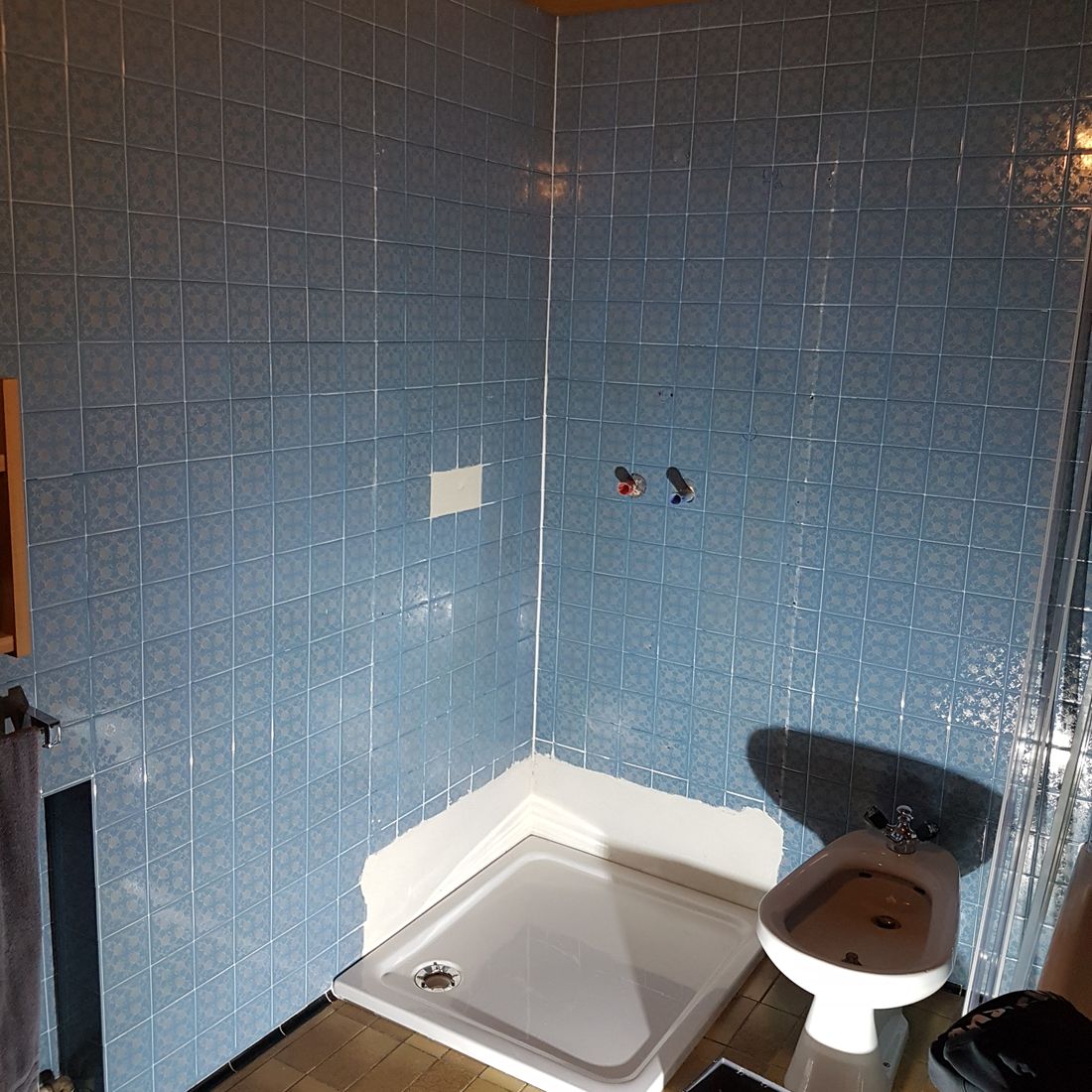 Alte Dusche neue Dusche, Sanierung Dusche
